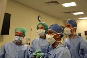 Alunos no Curso de Sistematização Cirúrgica e Anatomia da Pelve